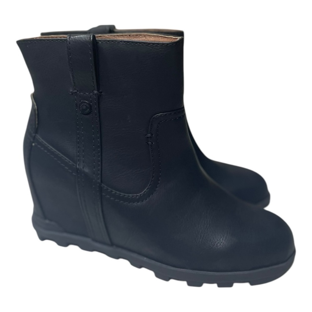 Yellow Box Women’s Centry Black Wedge Slip On Ankle Boots